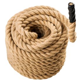 Gym Climbing Rope, 1" Diameter 100 ft Length Gym Fitness Training Rope, Gym Exercise Workout Rope for Adults