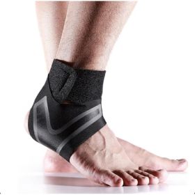 1pair Ankle Brace Support Compression Sleeve Plantar Fasciitis Pain Relief Foot Wrap (Option: BLACK)