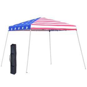 Slant Leg Pop Up Canopy, Beach Canopy (Color: as picture)